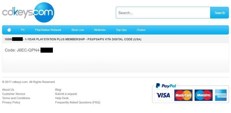 entrega membresía ps plus usa 1 año cdkeys