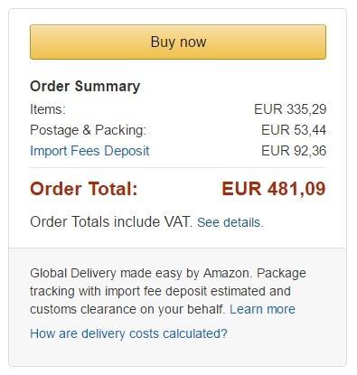 Costo total ps vr en amazon.de con amazonglobal