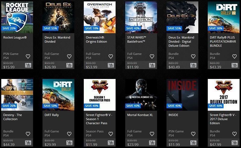 juegos de venta de elección de los críticos los juegos de venta de elección de los críticos en la psn store.