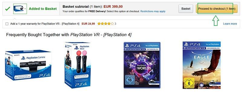 paso 2 es proceed to checkout en amazon