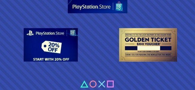Sony envió códigos 20% descuento y vouchers $100