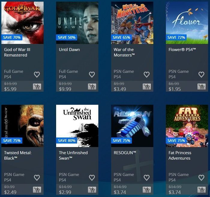 only on playstation sale en psn usa