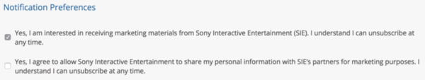 preferencias de notificacion boletin playstation