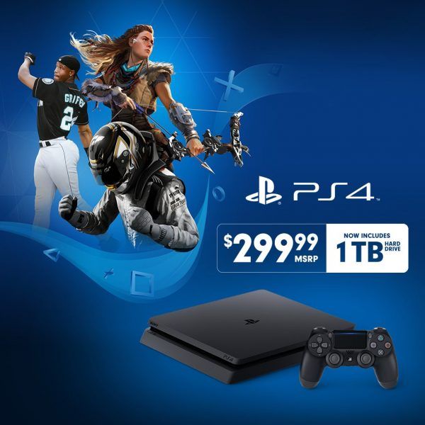 PS4 Slim 1Tb a 299.99 en USA y Canadá