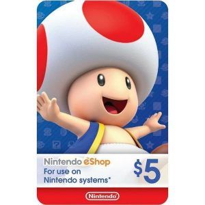 nintendo eshop 5 usd usa para switch, wii u y 3ds