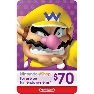 nintendo eshop 70 usd usa para switch, wii u y 3ds