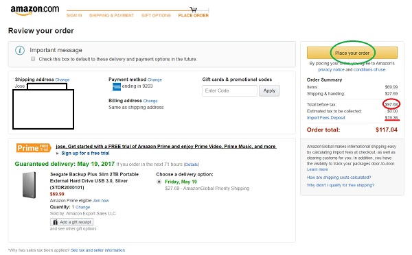 comprar disco duro externo ps4 en amazon y envío en días