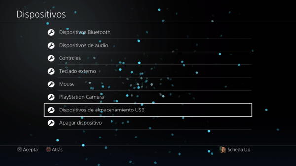 ubicación almacenamiento usb en playstation network