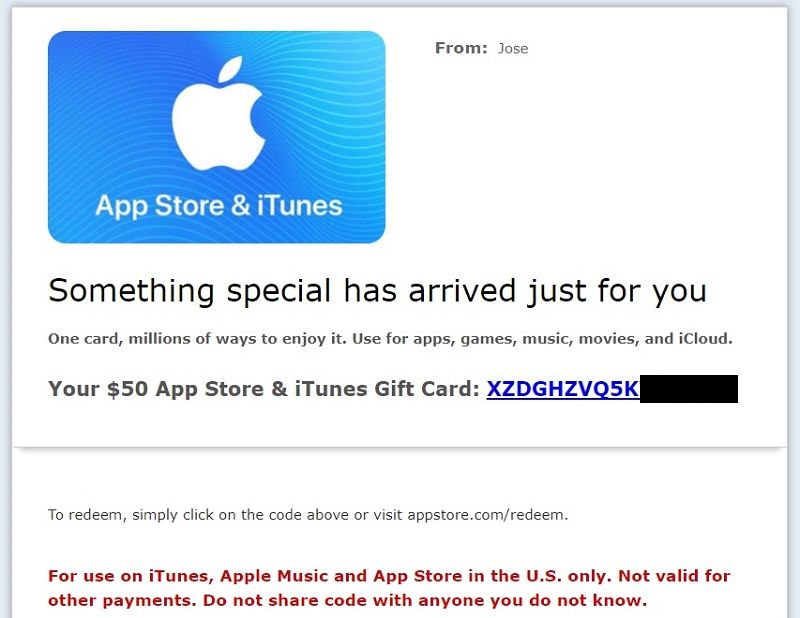 código de itunes gift card en amazon