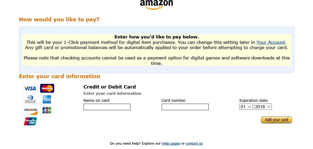 Comprar psn cards en amazon 6 amazon colocar tu tarjeta de crédito o débito