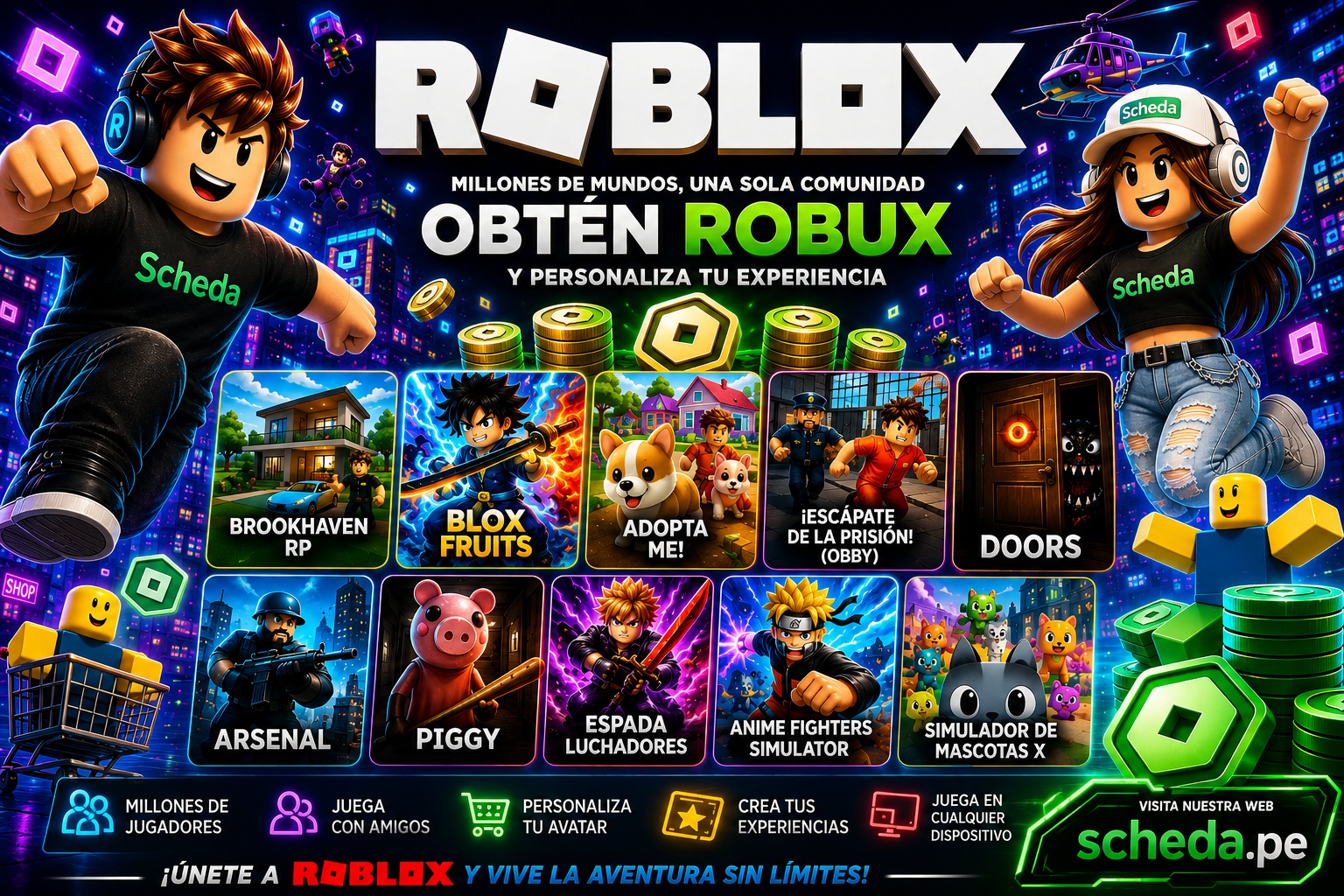 comprar roblox en scheda en peru al mejor precio, robux soles