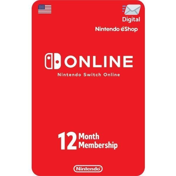 nintendo switch online 12 meses usa para consola nintendo switch