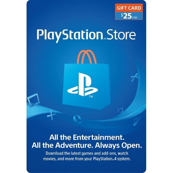 psn card 25 usd para ps4 en psn store